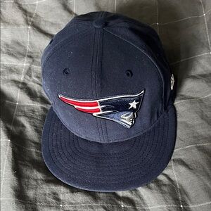 New Era New England Patriots 59FIFTY Fitted Hat Navy 7 1/8 NFL Cap